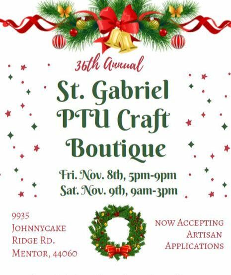2019 St. Gabriel Christmas Craft Boutique